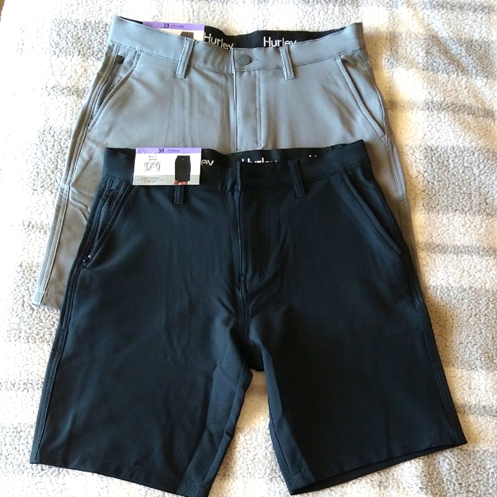 Set 2 Hurley Hybrid ShortsBlack and Gray